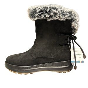 Flexus Snowbird Women's Waterproof Snow Boots Black Size 6.5 Self‎ Moulding